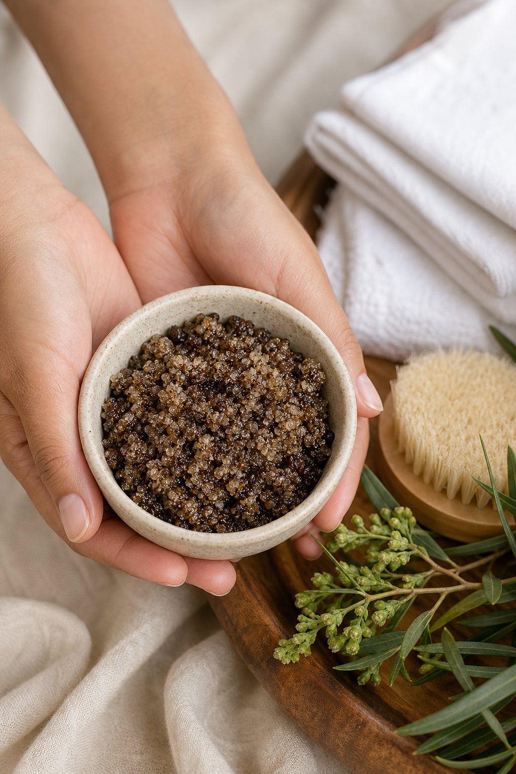 Body polishing scrub used at Twistyle Hair and Beauty Salon, South Bopal