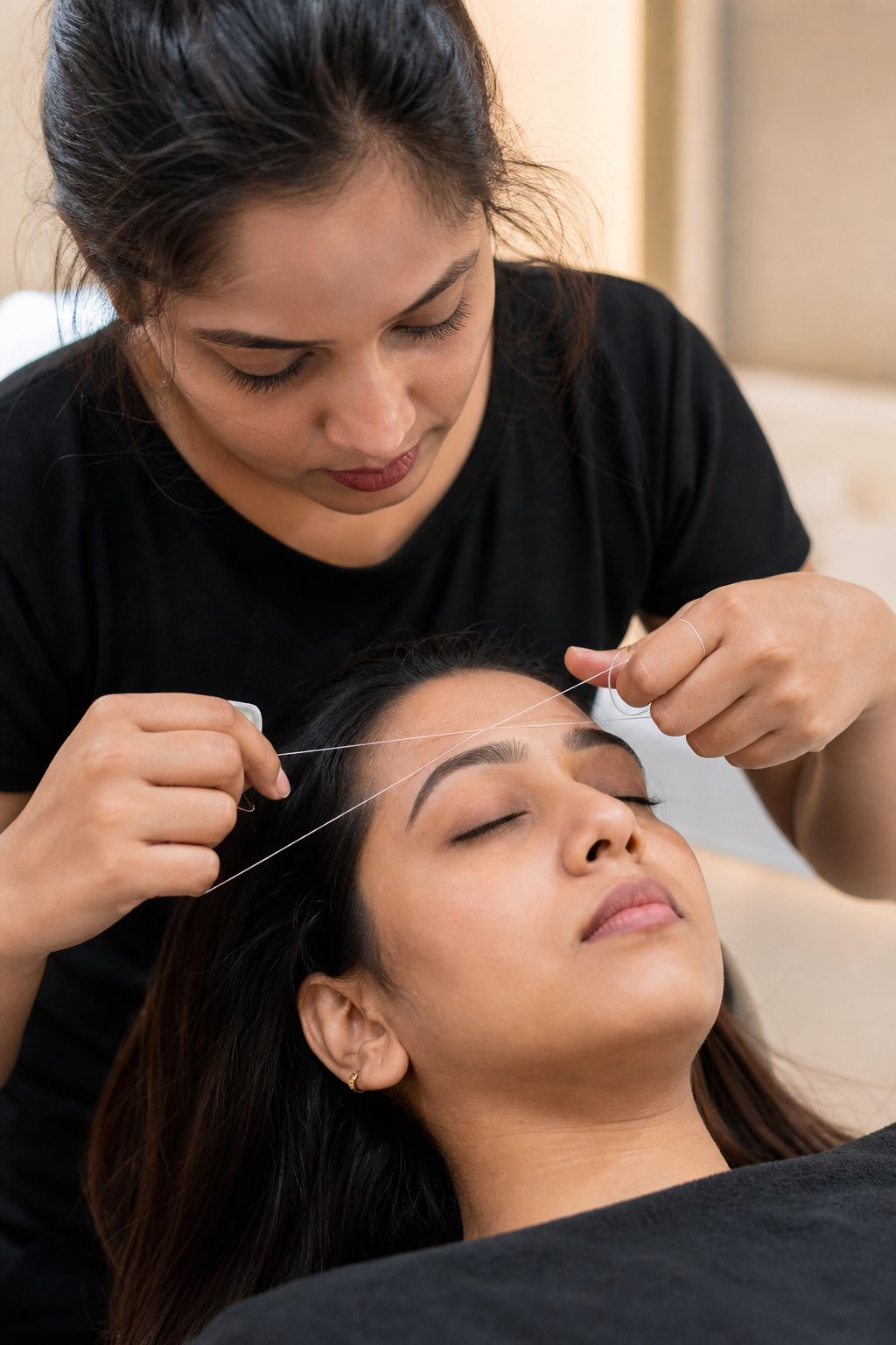 Eyebrow threading at Twistyle Hair and Beauty Salon, South Bopal, Ahmedabad