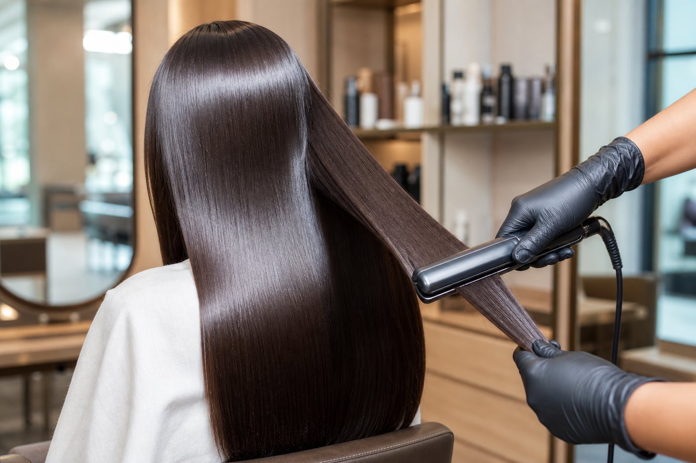 Keratin smoothening treatment at Twistyle Hair and Beauty Salon, South Bopal, Ahmedabad